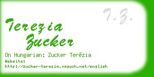 terezia zucker business card